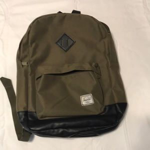 Olive green Hershel book bag